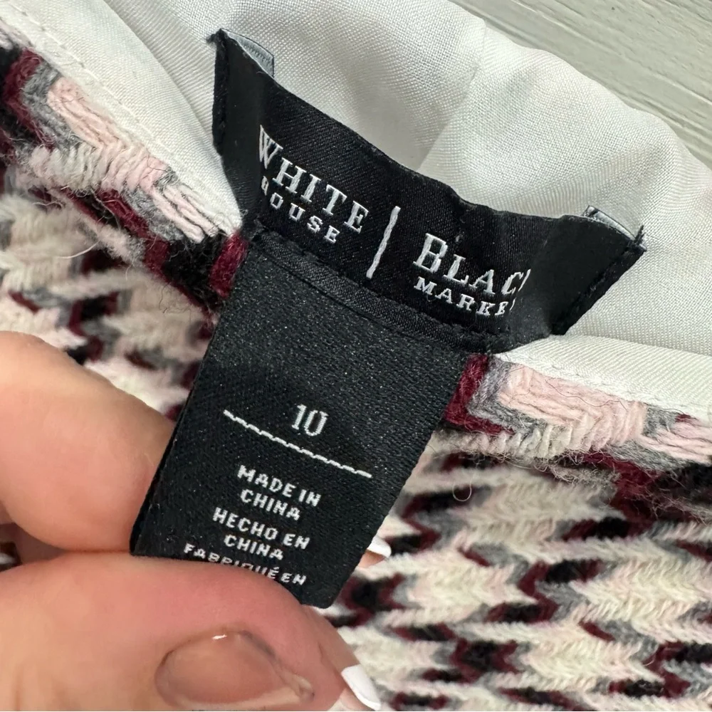White House black market houndstooth wool skirt ❤️ - Picture 5 of 5